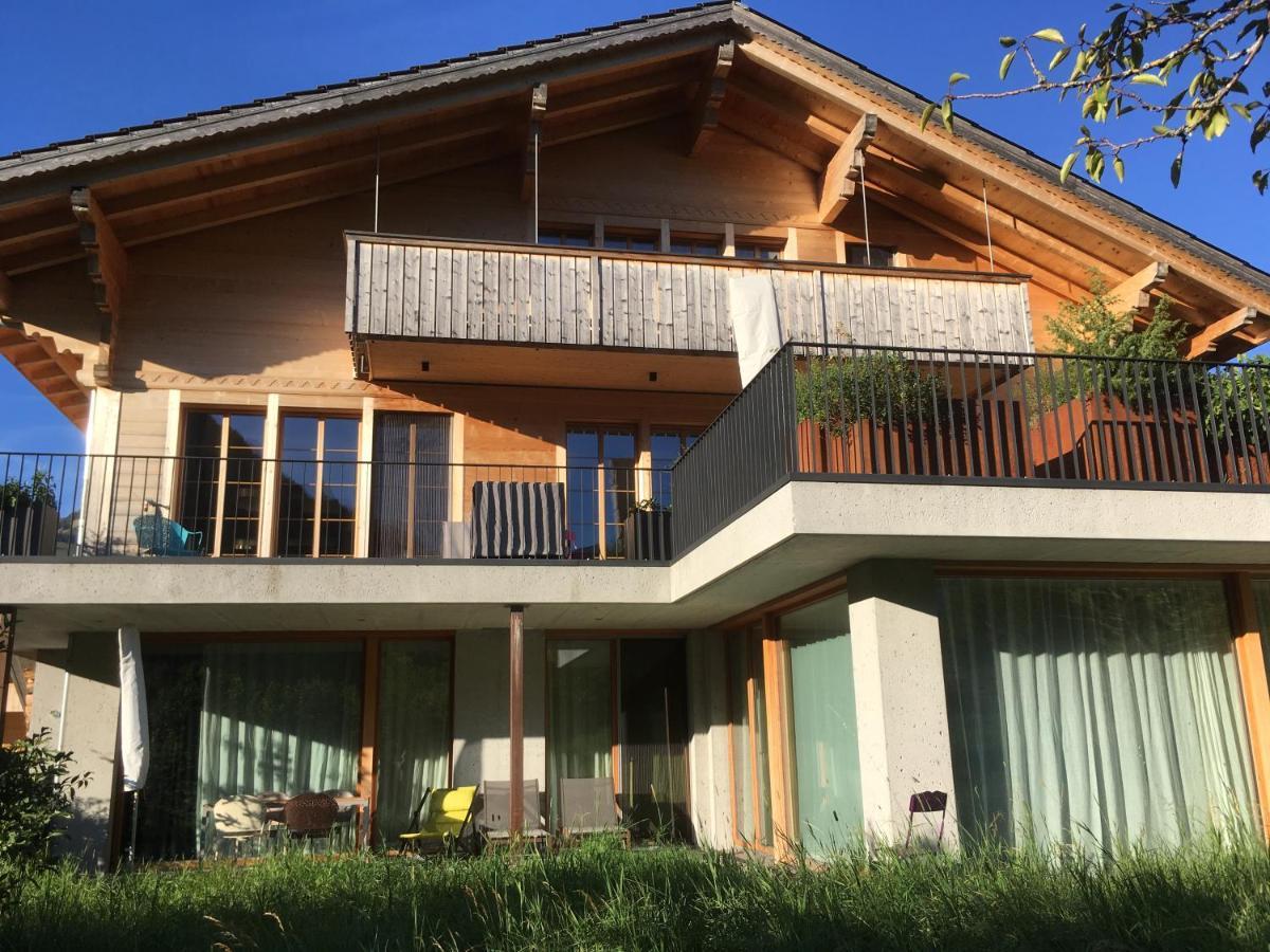 Chalet Park Apartment mit Sauna Hamam Diemtigen Exterior foto